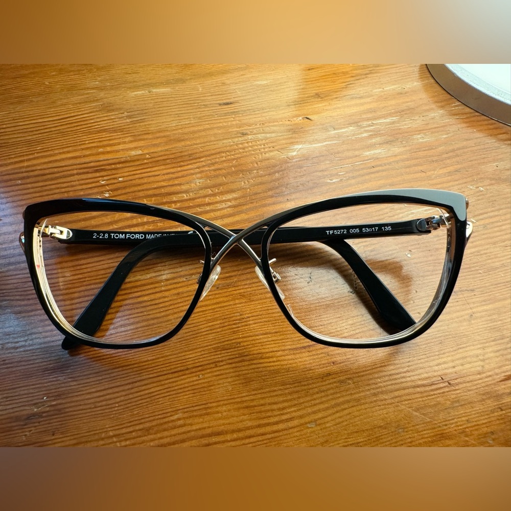 Tom Ford Cross Over Cat Eye Glasses - No Lense